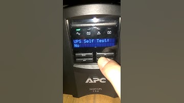 APC Smart UPS Self Test (SMT750i)