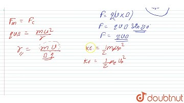 An electron and a proton enter a magnetic field at right angles to the field with the same kinet...