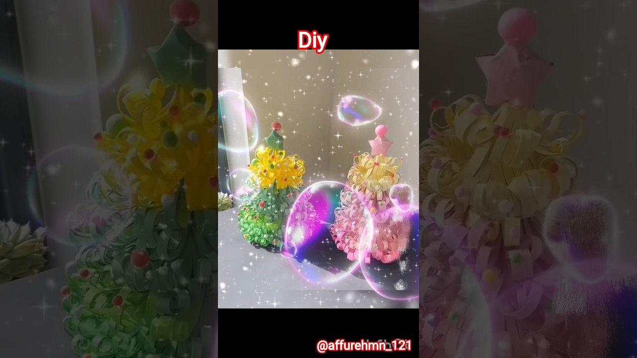 Diy.. Turning craft paper into amazing christmas tree 