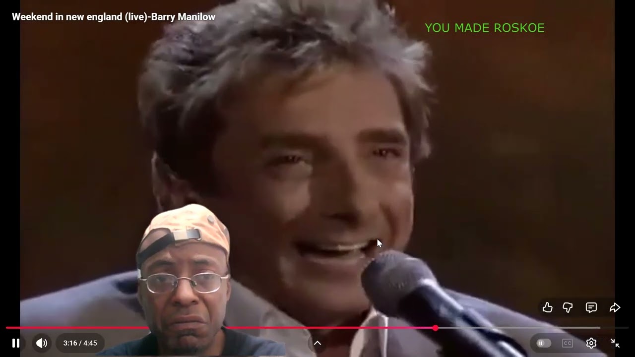 Реакция на выступление Барри Манилоу с песней Weekend In New England (Live) 