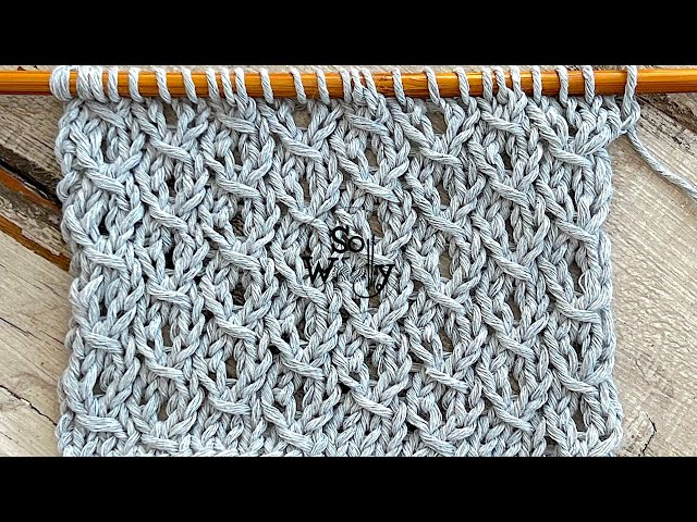 How to knit the Chestnut stitch pattern (4 rows only!) - So Woolly 