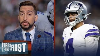 Cowboys have moderately underachieved so far this season — Nick Wright | NFL | FIRST THINGS FIRST