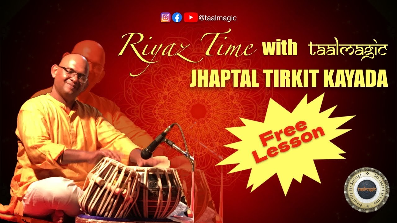 झपताल में सरल तिरकिट कायदा सीखें Jhaptaal | SIMPLE TIRAKITA KAYDA tutorial FOR TABLA EXAM
