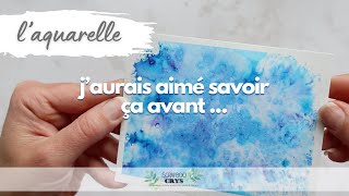 (AQUARELLE SCRAP) CES TECHNIQUES QUE J'AURAIS AIMÉ CONNAITRE (avec du matériel qu'on a à la maison)