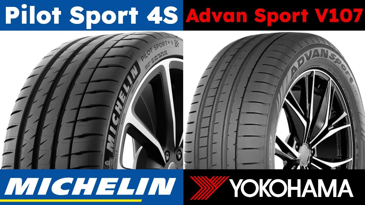 Michelin Pilot Sport 4S vs Yokohama Advan Sport V107 - YouTube