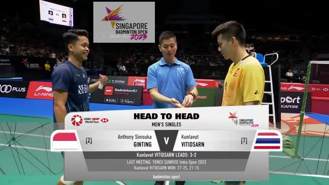 Anthony Ginting To Play Anders Antonsen In Singapore Open Final