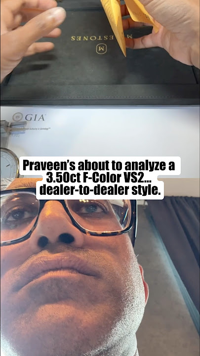 Diamond Dealer Tries to Sell Praveen a 3.50ct F-Color VS2 💎 #diamond #shorts
