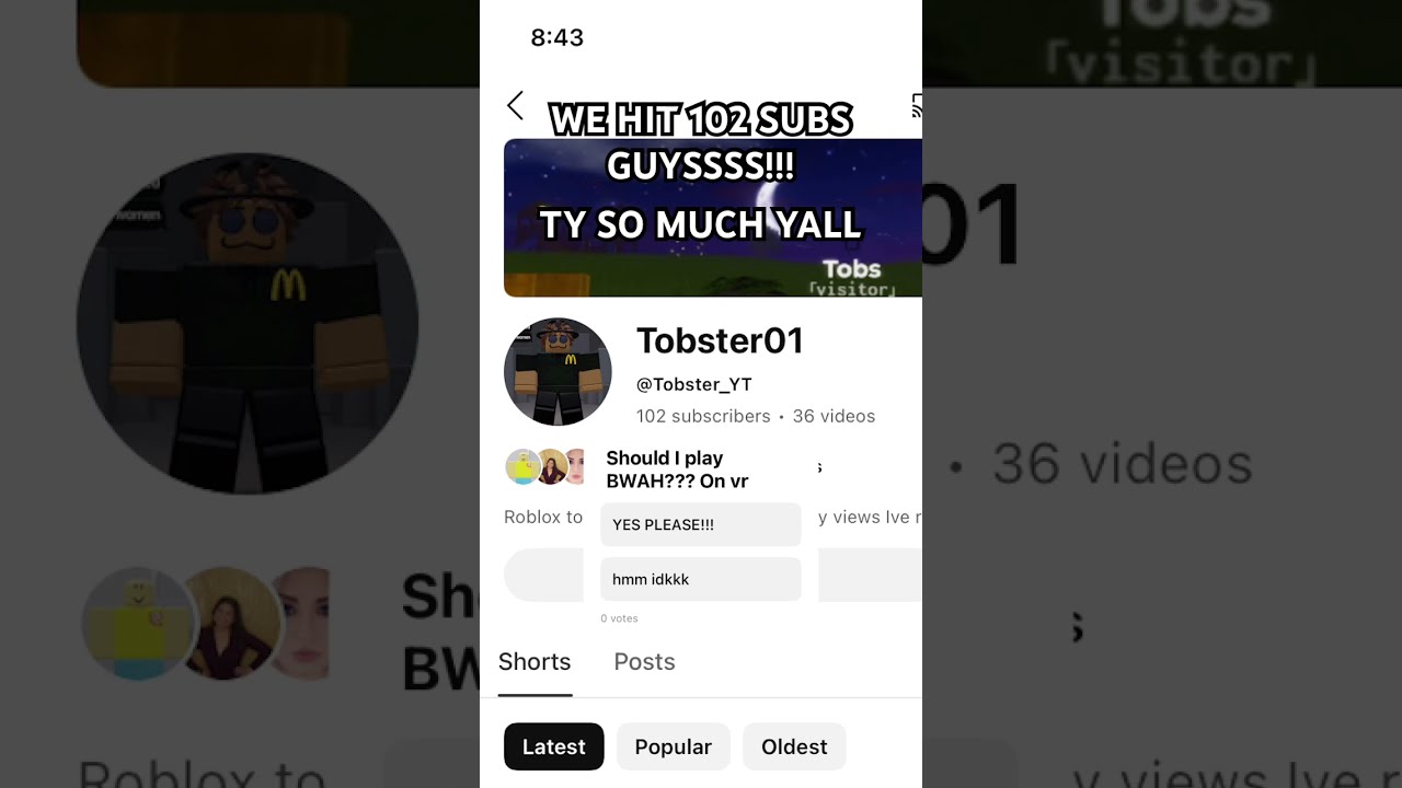 TYSM FOR 100 SUBS Subscribe Yippee Tysmfor100
