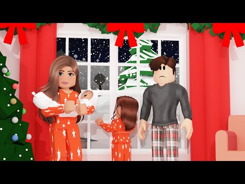 SNOWED IN FOR 24 HOURS! Bloxburg Family Roleplay