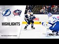 NHL Highlights | Lightning @ Blue Jackets 2/10/20
