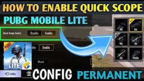 HOW TO ENABLE QUICK SCOPE IN PUBG MOBILE LITE | EASILY CHANGE SCOPE WITHOUT OPENING BAG LIST