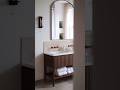 Rustic elegant bathroom ✨ #bathroomdesign #marble #interiordesign #luxuryinteriors #bathroomdecor