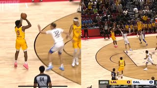 Bronny James knocks down back to back midrange & 3-pointer over Cooper Flagg in Summer League