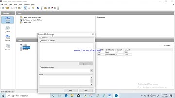 update command in open office database