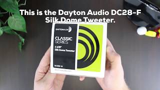 Tweeter A Cupola In Seta Dayton Audio DC28F-8 | 1-1/8'', Risposta Estesa, Raffreddamento A Ferrofluido