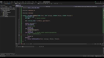 Win32 API - message loop, GDI, device context