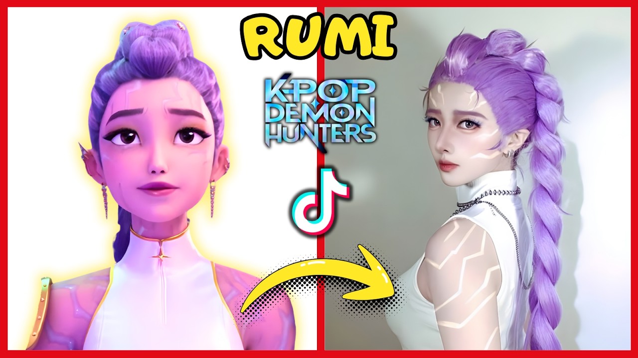 KPOP Demon Hunters в реальной жизни, TikTok версия 💃 Угадай персонажа по танцу! 🎵 Чей это танец?