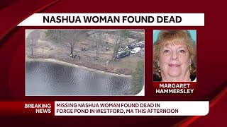 Missing Nashua woman found dead in Forge Pond in Westford, Massachusetts