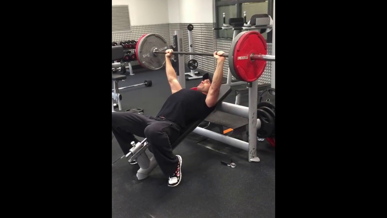 How to do Incline Barbell Chest Press Olly Foster YouTube