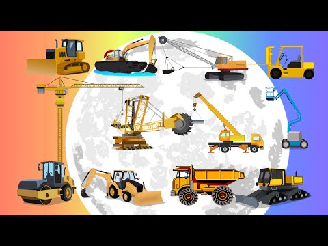 निर्माण वाहनों, ट्रकों और मशीनों के प्रकार | अंग्रेजी शब्दावली सीखना