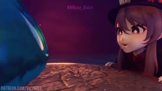 Hu Tao X Slime Vicineko Genshin Impact