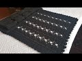 كروشية شال مستطيل نسائي سهل شيك سريع /سكارف بطانية بيبي لأي مقاس للمبتدئين   crochet rectangle shawl