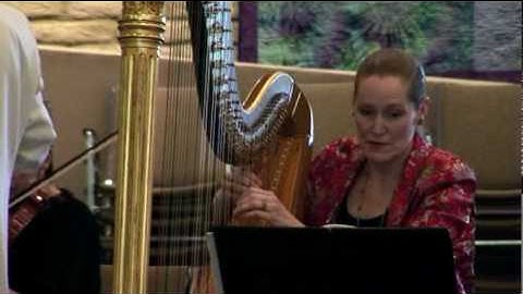 Double Harp Concerto Mvt 4 Tros y Garreg with Ellie Choate and David Ice "Over The Stone"
