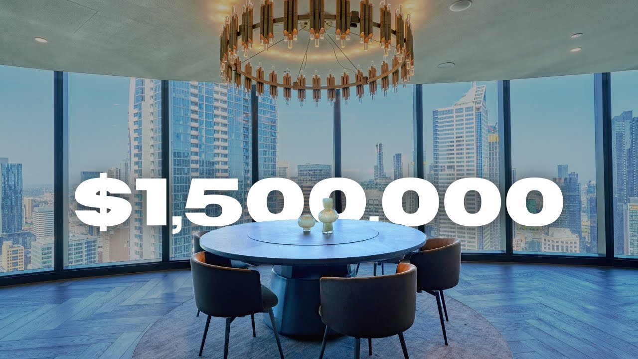 $1,500,000 FULL PANORAMIC VIEWS Full Apartment Penthouse Tour Luxury Apartment | Melbourne Australia