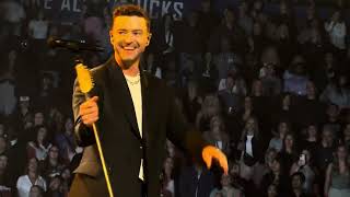 Justin Timberlake performs Sanctified on The Forget Tomorrow Tour in Vancouver on 4/29/24.