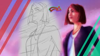 Pink Vibes | Krita Speedpaint process [In Real Time - 9 Hours]