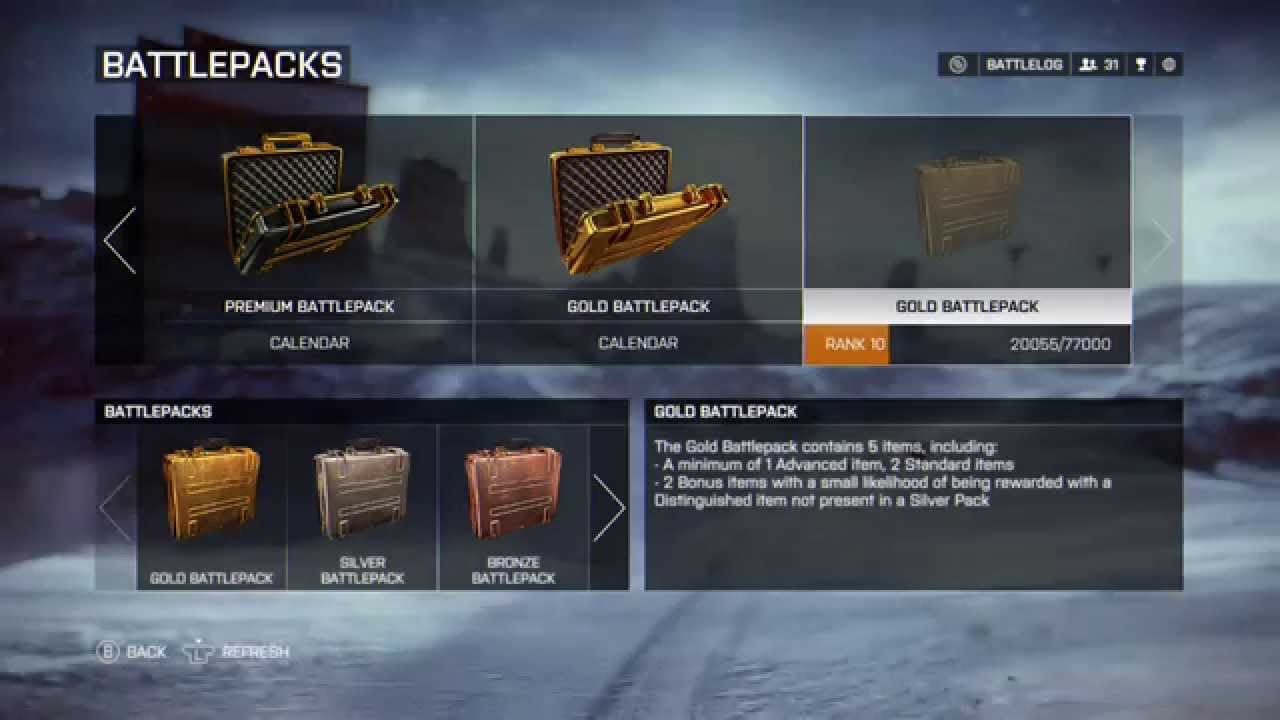 All the battlepacks you get for buying Battlefield 4 Premium - YouTube