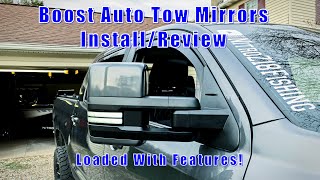 Boost Auto Tow Mirrors, Loaded With Features!...Install/Review On 2020 Toyota Tundra Platinum