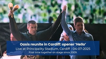 OASIS REUNITE ON STAGE: the first moments of the 2025 reunion tour: 