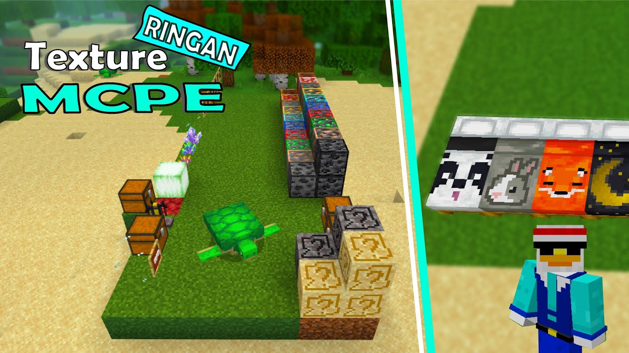 Texture Pack Simple dan Ringan MCPE 1.21 - YouTube