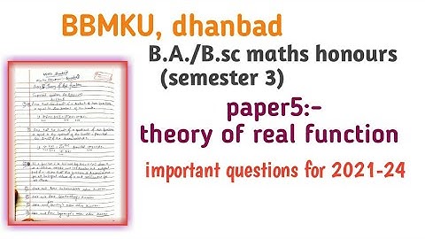 bbmku maths semester 3 paper5 important question for 2021-24