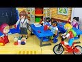 Baby doll school and bus toys House play - 토이몽