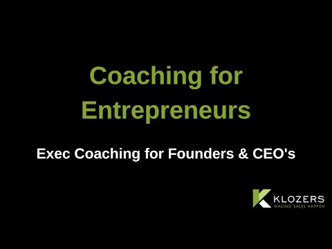 Coaching for Entrepreneurs