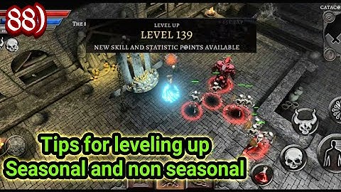 some tips for leveling up for seasonal and non seasonal characters | anima arpg