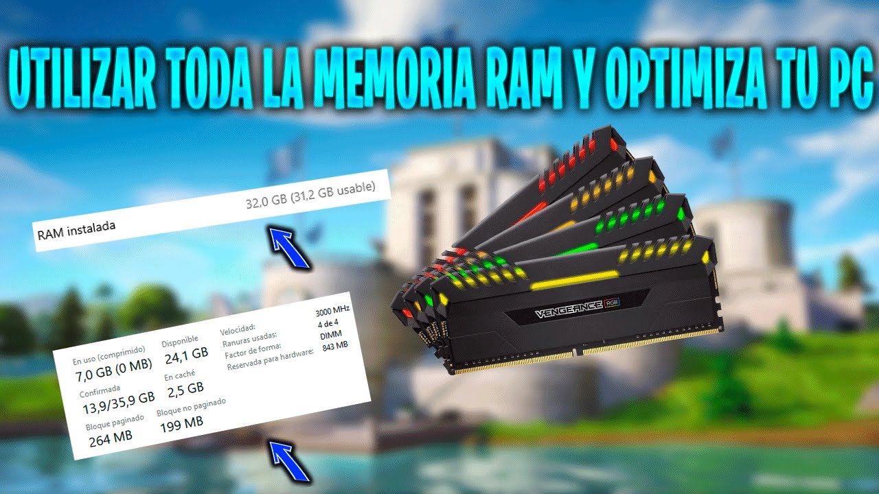 COMO UTILIZAR TODA LA MEMORIA RAM Y MEJORAR EL RENDIMIENTO WINDOWS 10 YouTube