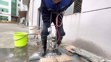 How to install tactile indicators by drill machine?