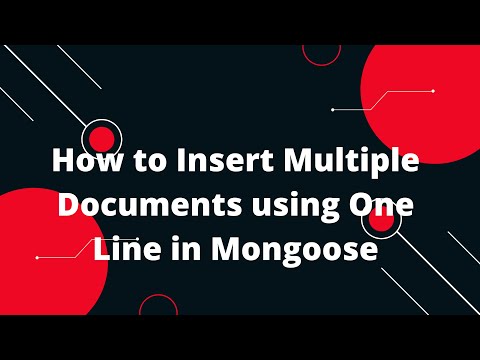 MongoDB Tutorial in Hindi #20 How to Insert Multiple Documents using One Line in Mongoose