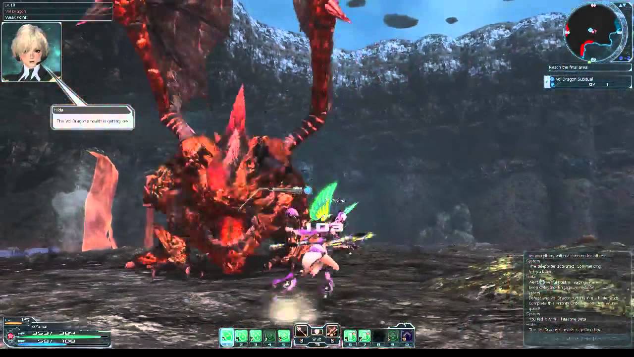 Phantasy Star Online 2 SEA Vol Dragon Boss Solo (Partisan) - YouTube