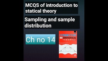 MCQS of statistics part 2!sampling and sample distribution!bsc and bs!online exams!short questions!