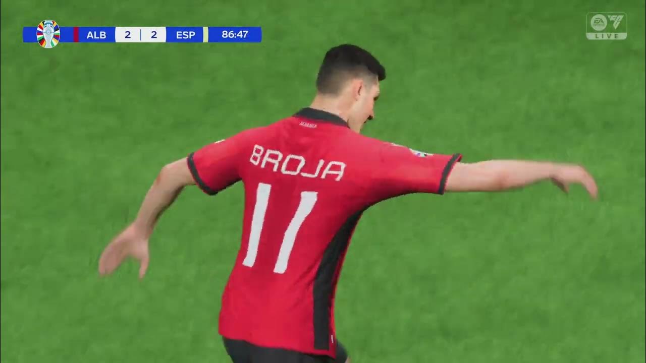 Last minute goal Albania VS Spain Euro 2024 3 2 YouTube