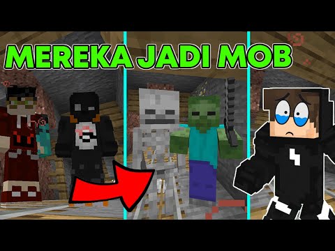 Minecraft tapi Temanku Bisa Berubah Menjadi Monster!