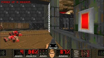 DOOM - No End In Sight (E2M1 - Receiving Station): Ultra Violence 100% (PS5 Gameplay)