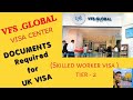 Vfsglobal visa center documents required for uk visa  biometric appointment