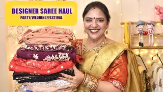 Sponsored  Kreeva Designer Saree Haul 