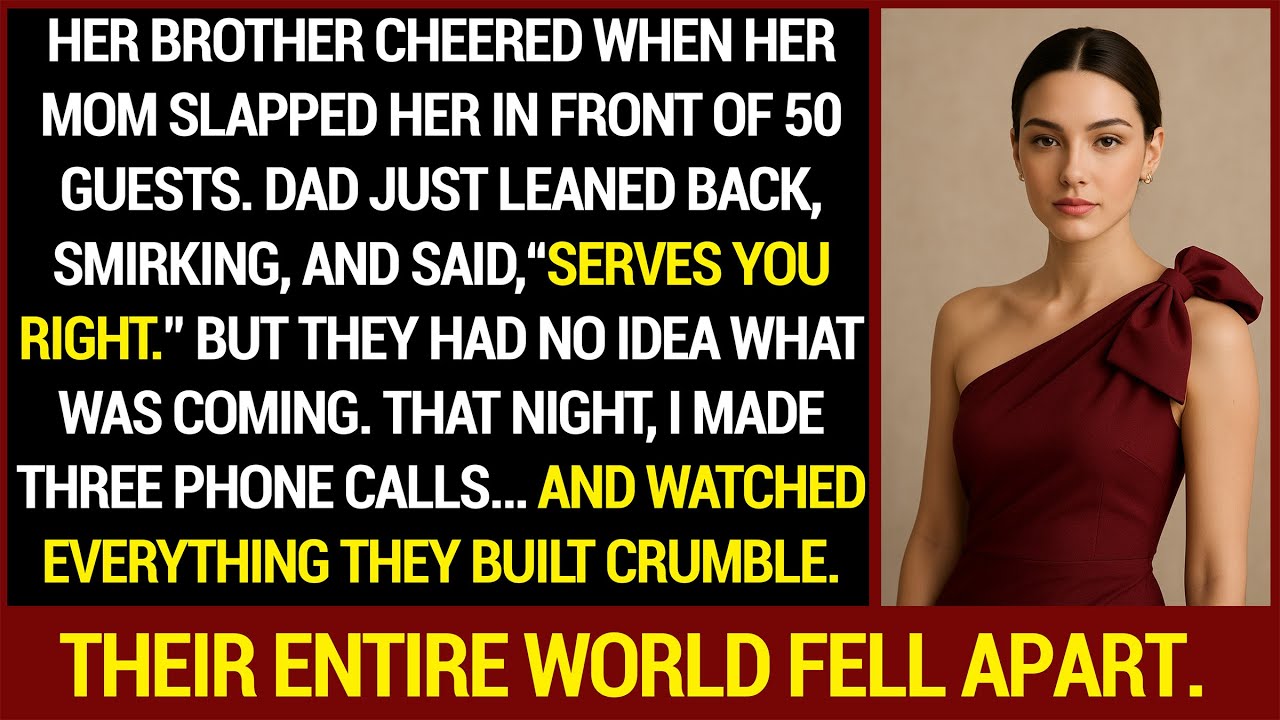 Mom Hit Me. My Brother Cheered, Dad Just Smirked—That Night, I Made 3 ...