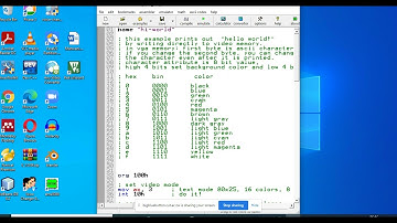 Intro to emu8086 - 2021 (user interface plus simple mov instruction) part 1